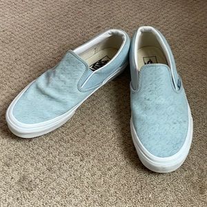 Vans light bleu sneakers size 8.5